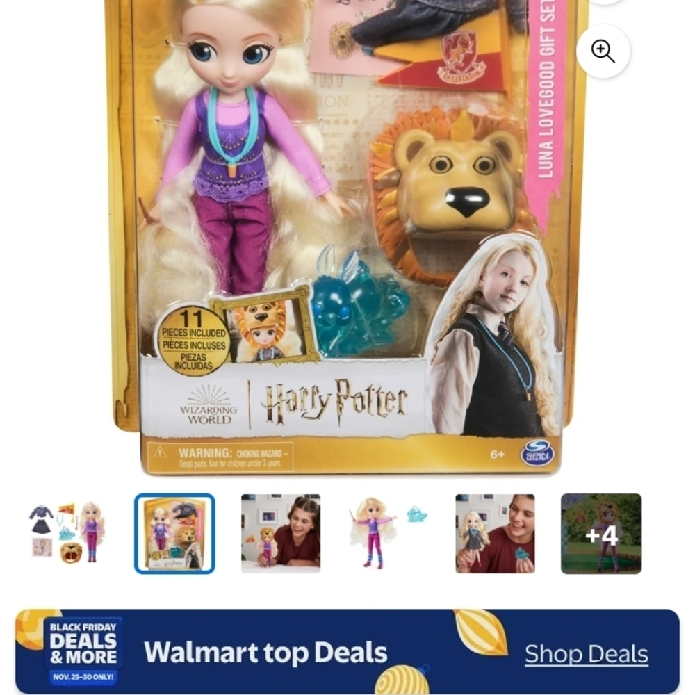 Mattel Luna Lovegood Doll with Purple Outfit and Accessories